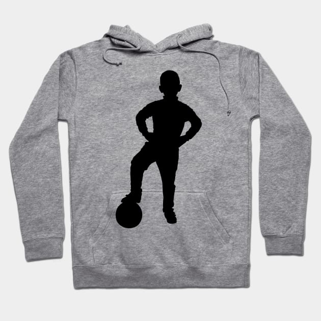 Soccer Player Boy Hoodie by designbek